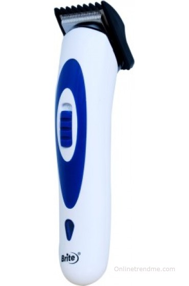 Brite 2 in 1 Chargeable BHT-580 Trimmer For Men(White)